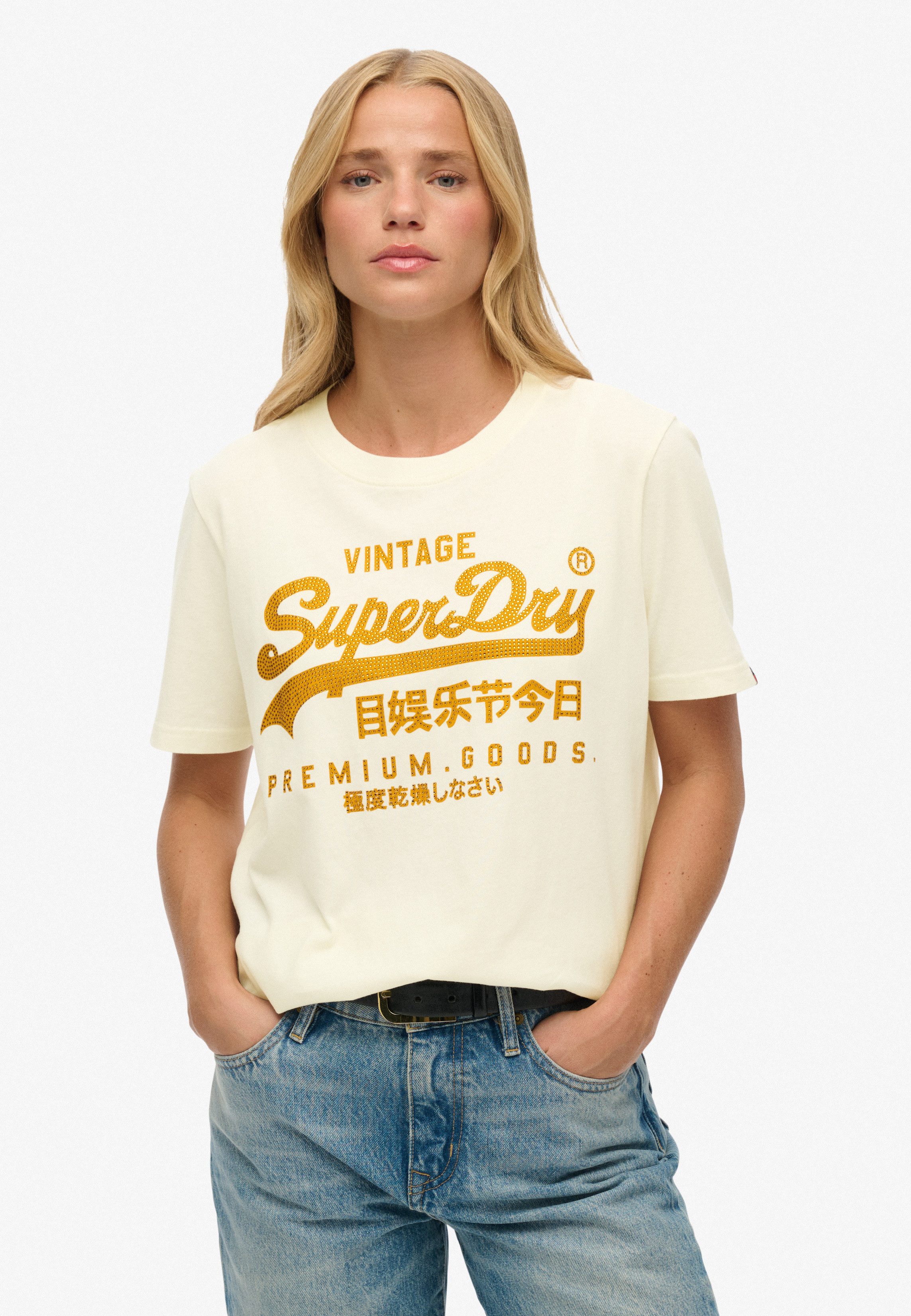 Superdry Print-Shirt EMBELLISHED VL RELAXED TEE günstig online kaufen