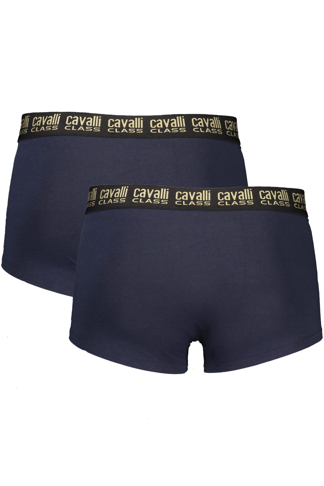 Cavalli Class Boxershorts Herren Boxershorts Blau Doppelpack mit Komfortbund & Print-Details