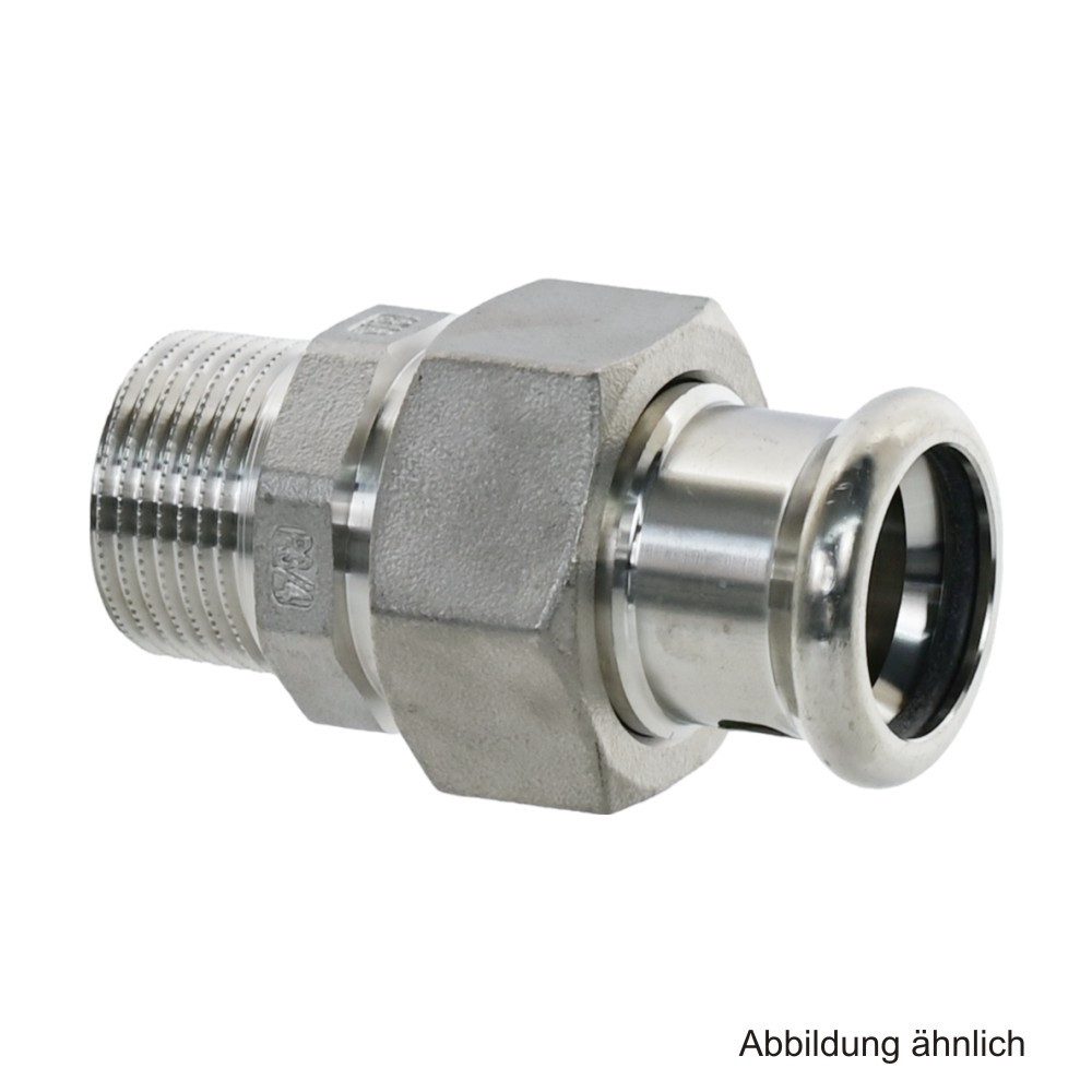 VSH Wasserrohr VSH XPress Edelstahl 304, R2435 Durchgangsverschraubung mit AG, 42 mm