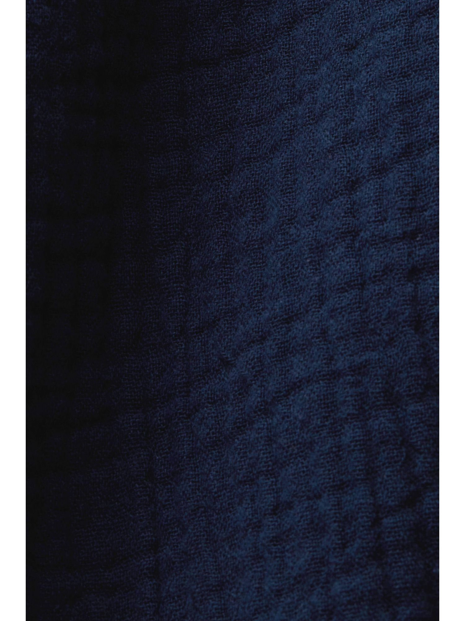 Hemdblusenkleid Baumwolle % Bindegürtel, mit Esprit NAVY 100 Midikleid