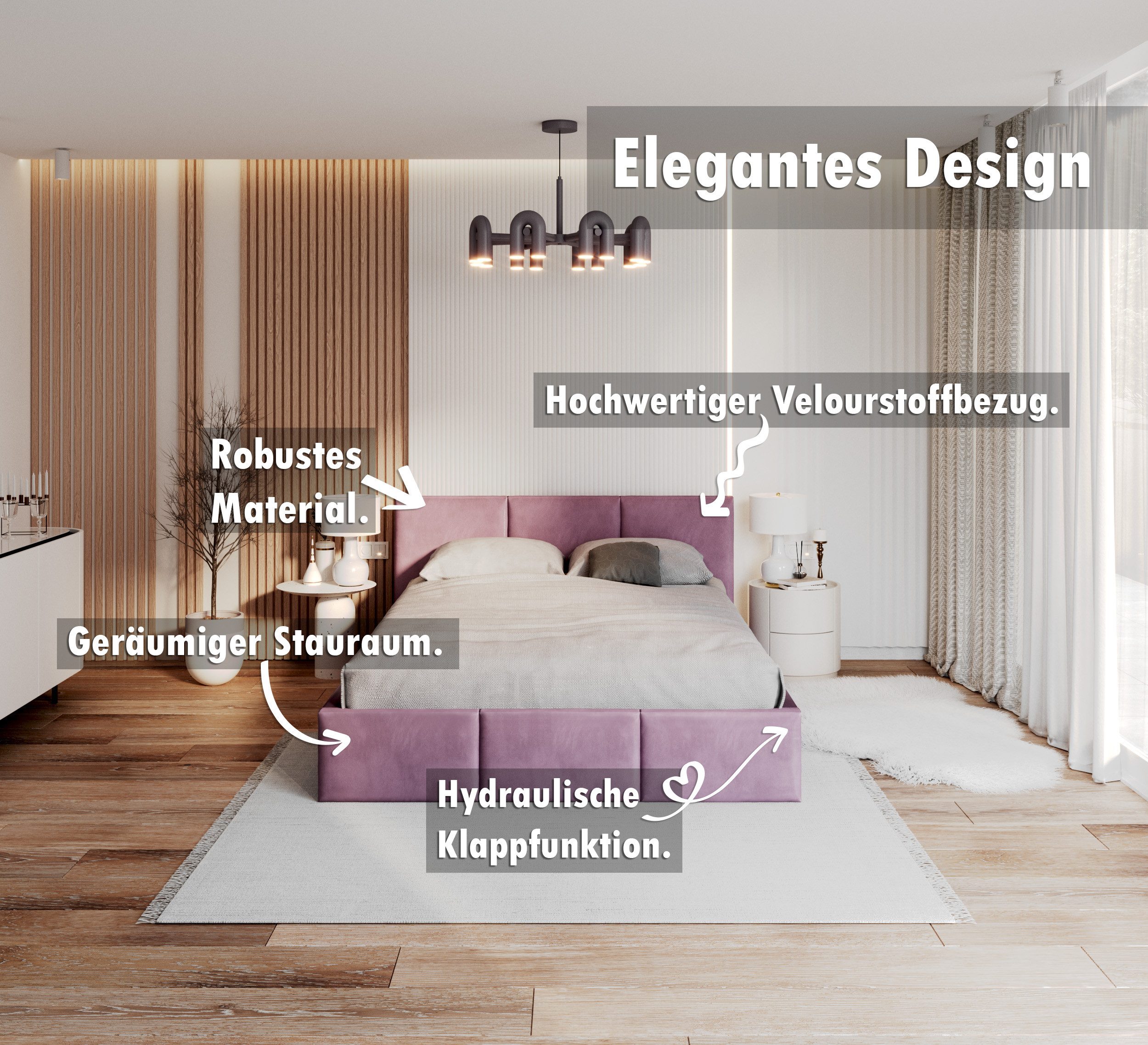 FDM Polsterbett Bettrahmen Bettgestell - MADE günstig online kaufen