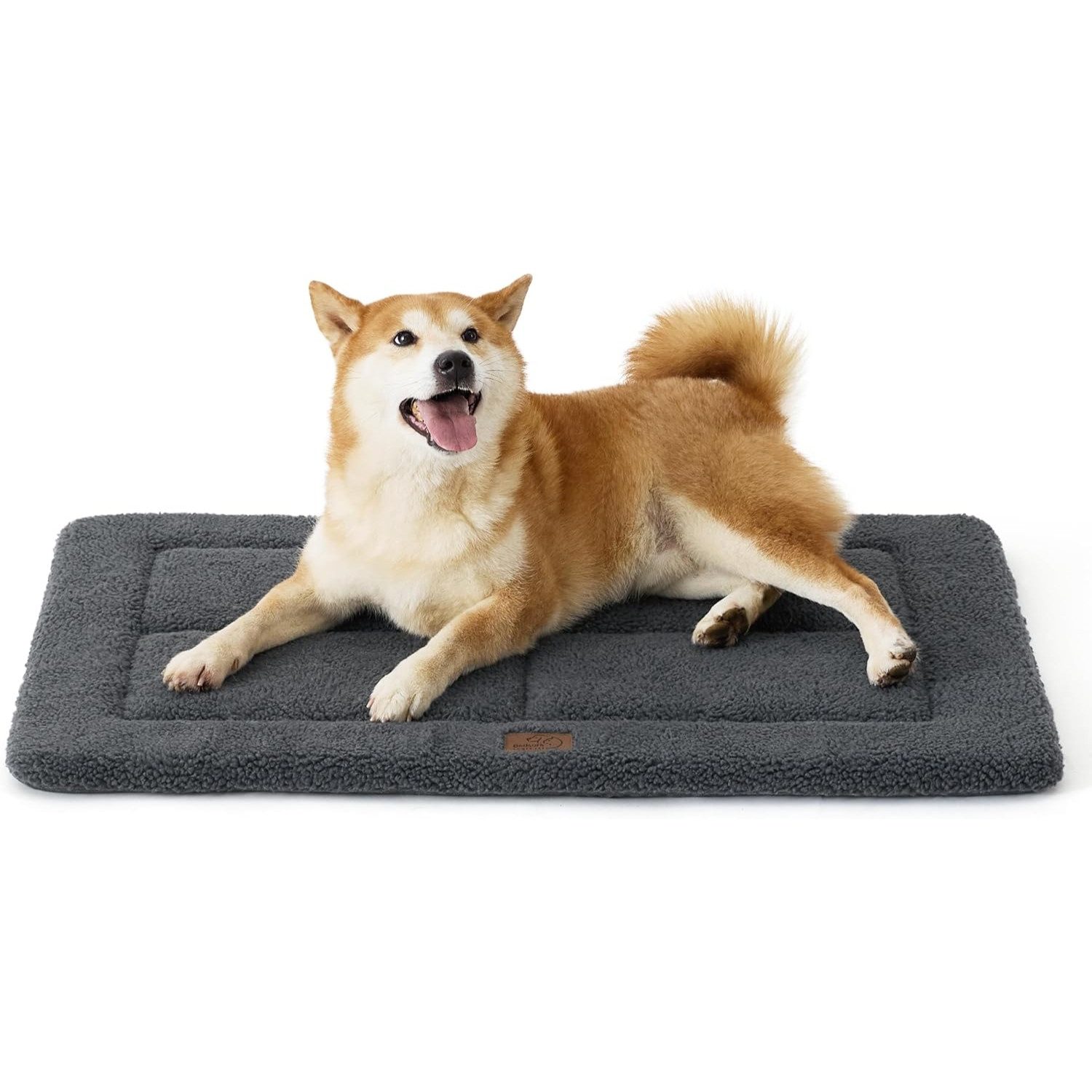 Hundekäfig Waschbare Hundematte Mittelgroße Hunde 89x58 cm Hundekissen Grau