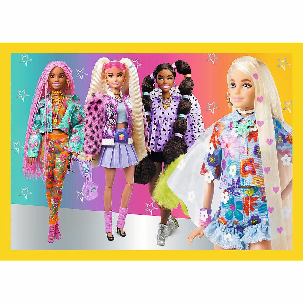Trefl Puzzle 4 in 1 - Barbie, Puzzleteile