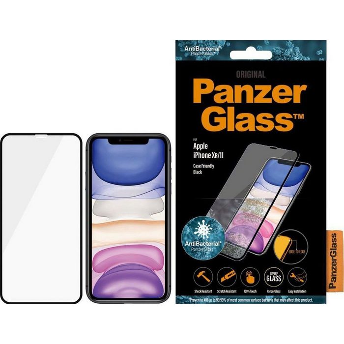PanzerGlass E2E iPhone XR/11 CF Antibakteriell für Apple iPhone XR/11 Displayschutzglas