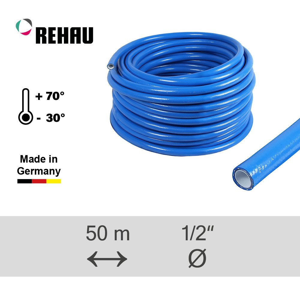 Rehau Gartenschlauch REHAU Trinkwasserschlauch Rauaqua T-Flex 1/2" 50m