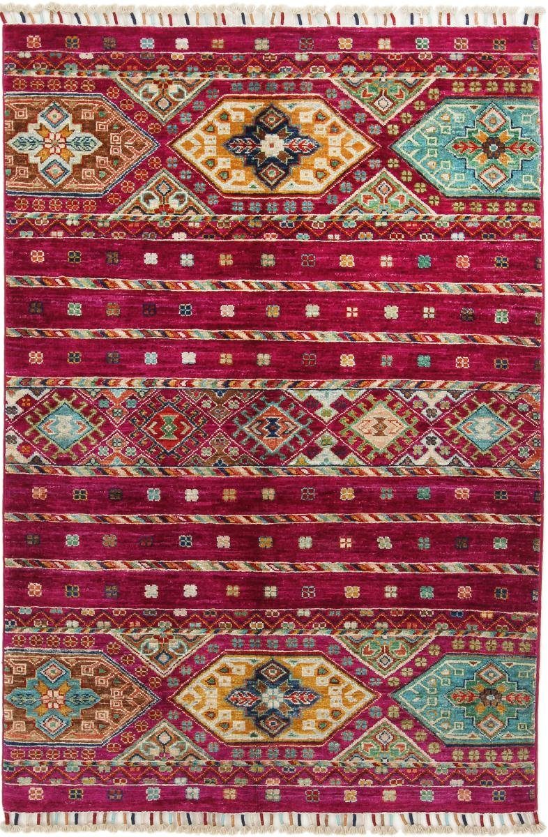 Orientteppich Arijana Shaal 99x146 Handgeknüpfter Orientteppich, Nain Trading, rechteckig, Höhe: 5 mm