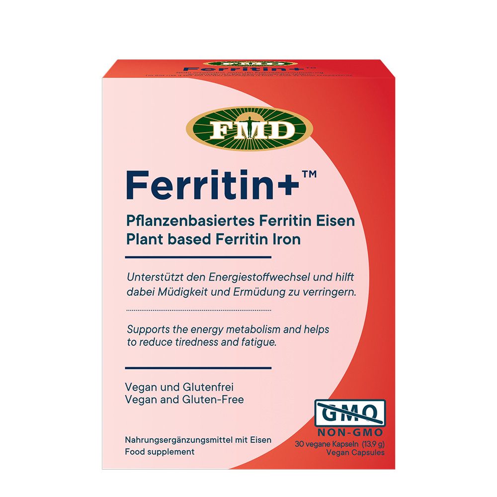 Flora Manufacturing & Distributing Ltd Ferritin+ ™ - Eisen aus pflanzenbasiertem Ferritin - 30 Kapseln, 13.9 g