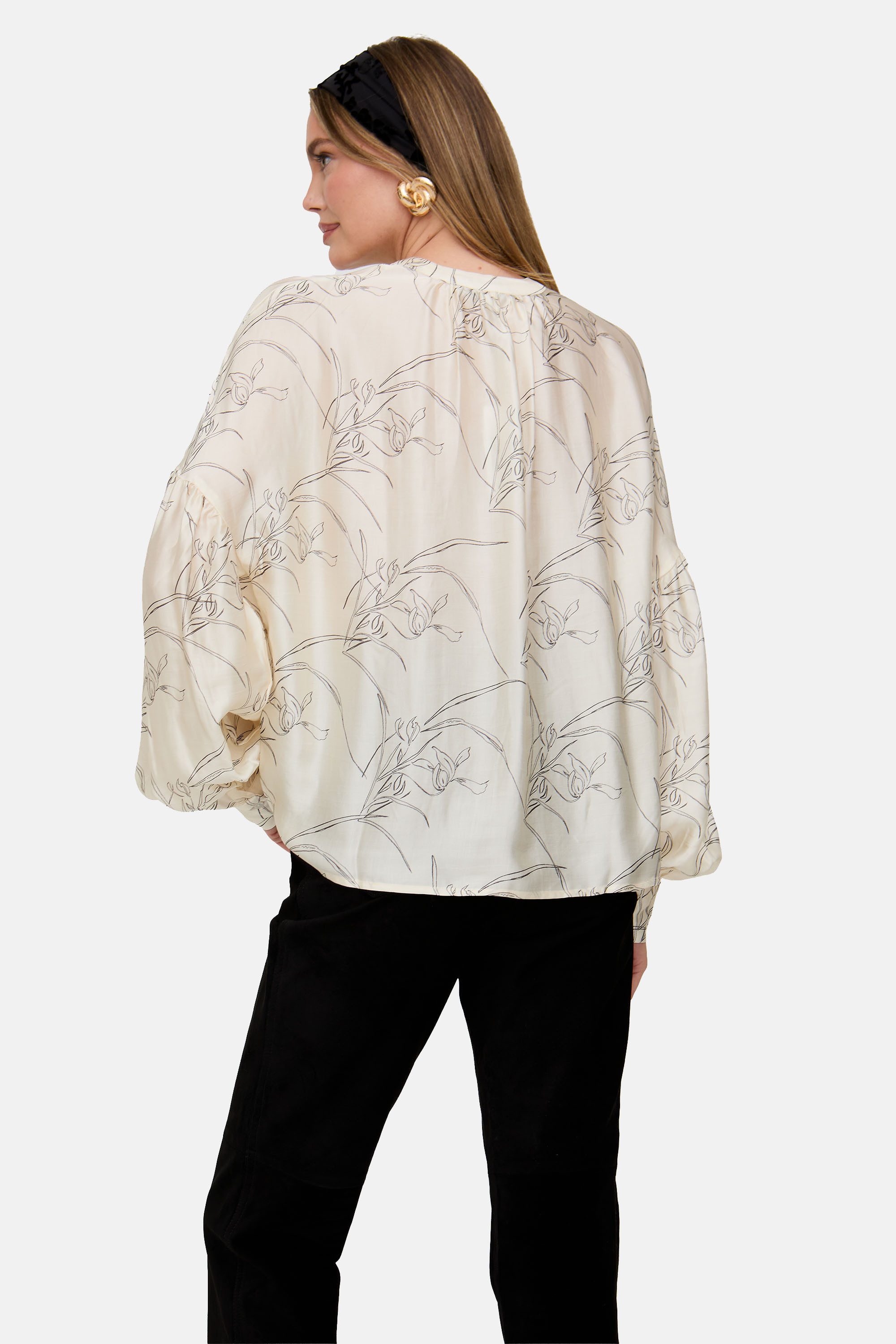 Lily and Lionel Hemdbluse Rosetti Billowy Sleeves Floral Print Blouse Damen
