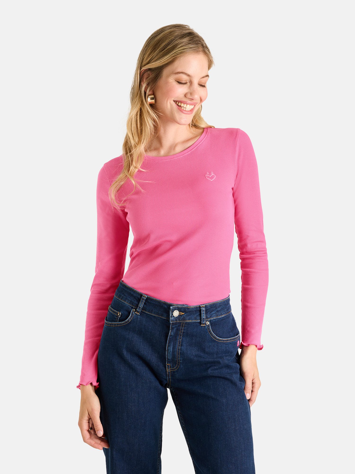 Lieblingsstück Langarmshirt KyraEP mit gewellten Saumabschlüssen