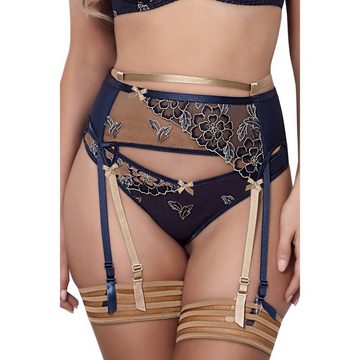 Axami Strapsgürtel V-9332 garter belt blue-beige S