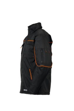 Planam Arbeitshose Piper Jacke Outdoor schwarz/orange Größe XS (1-tlg)