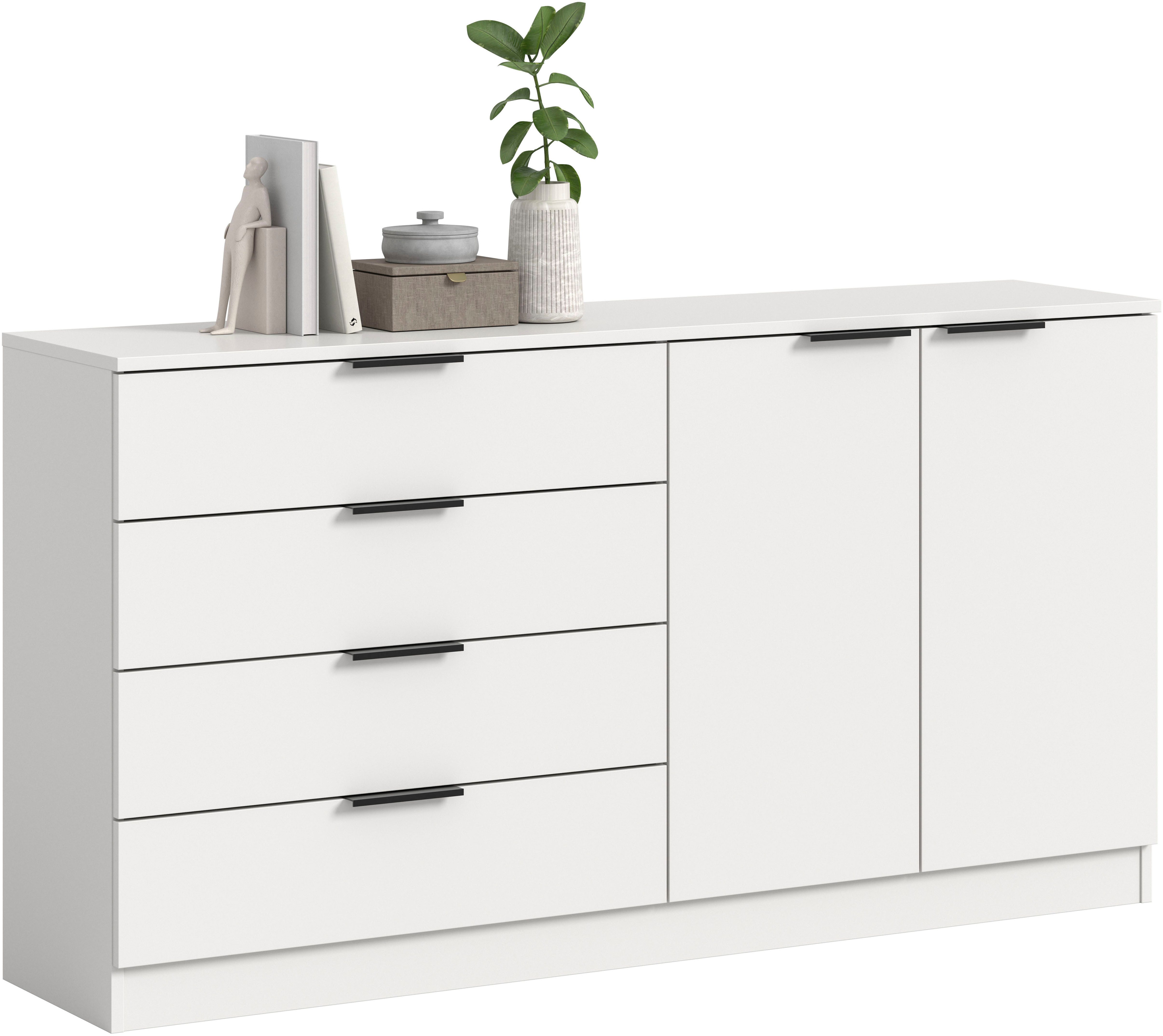 Home affaire Sideboard SKARDE, Breite 148 cm, 4 Schubkästen, 2 Türen, viel günstig online kaufen