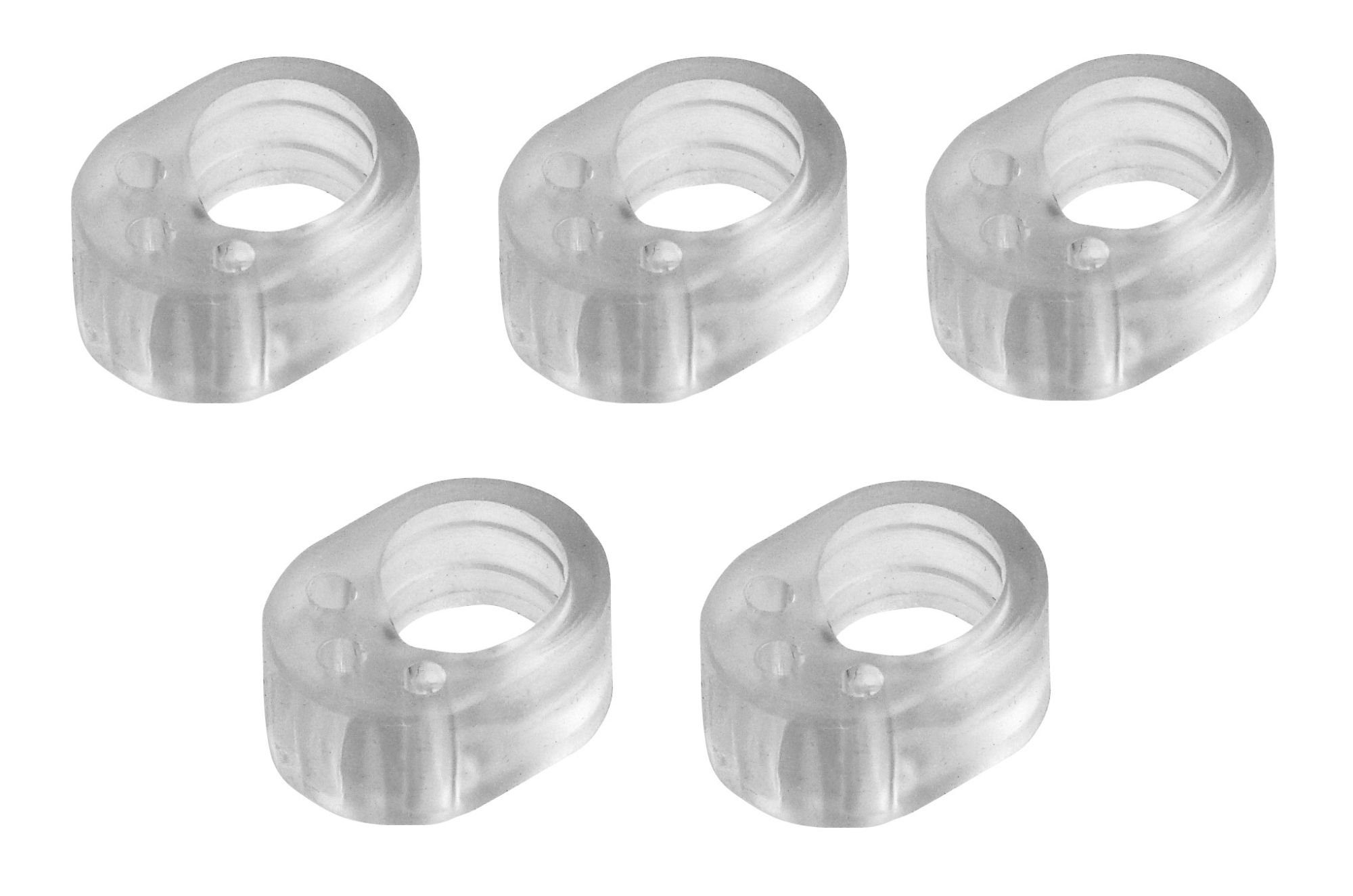 homeXpert Wandtürstopper (Set, 5 St), Türklinkenpuffer, Türgriffschutz in transparent