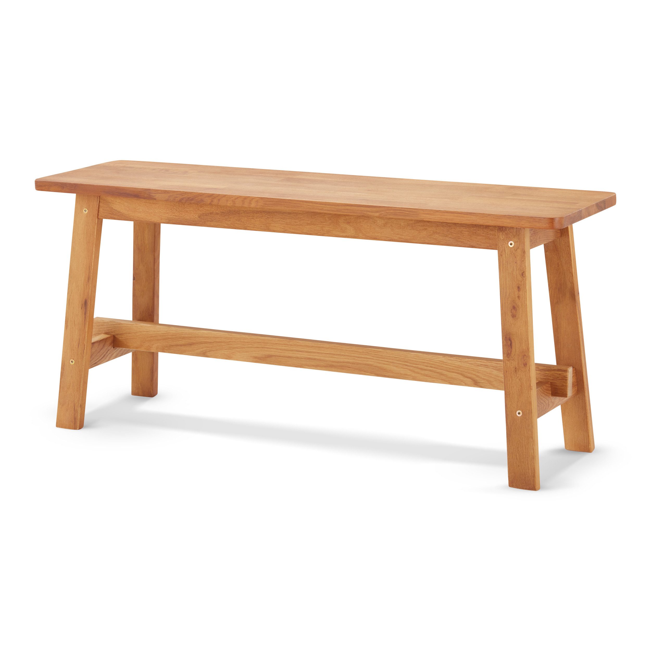 KHG Sitzbank Dekobank für 1-2 Personen, Skandi Look, bis 200 kg belastbar, geölt, atmungsaktiv, Massivholzgestell