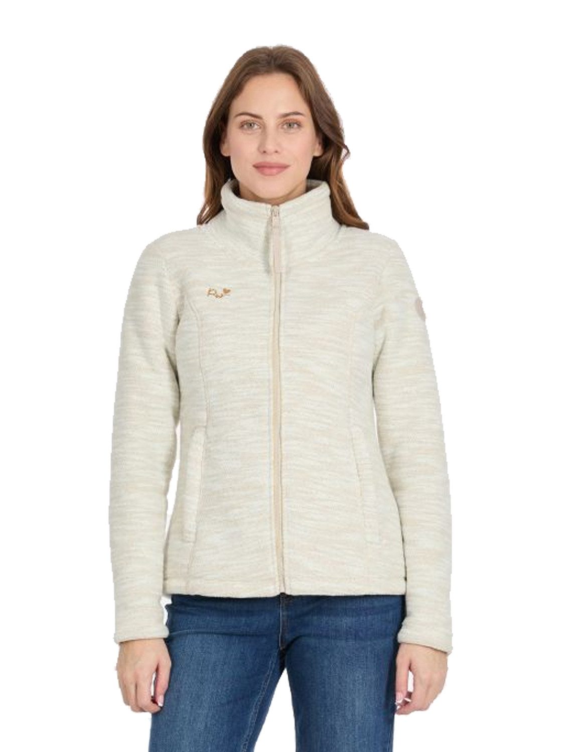 Ragwear Strickfleecejacke Ragwear Jaspisa Bonded Jacke (1-St) Hoher Kragen für extra Wärme