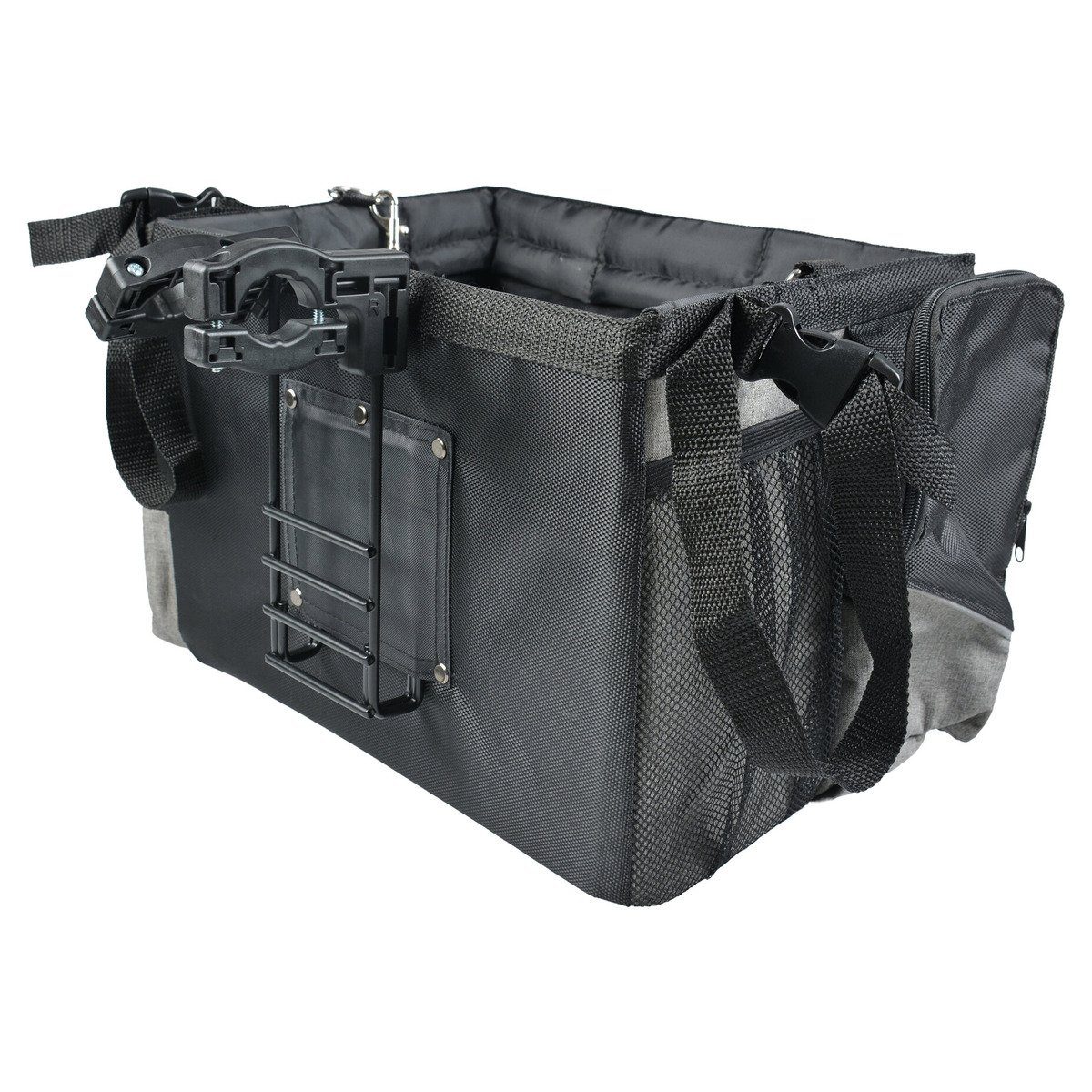 DUVO+ Tierfahrradkorb Fahrradtasche für Lenker schwarz