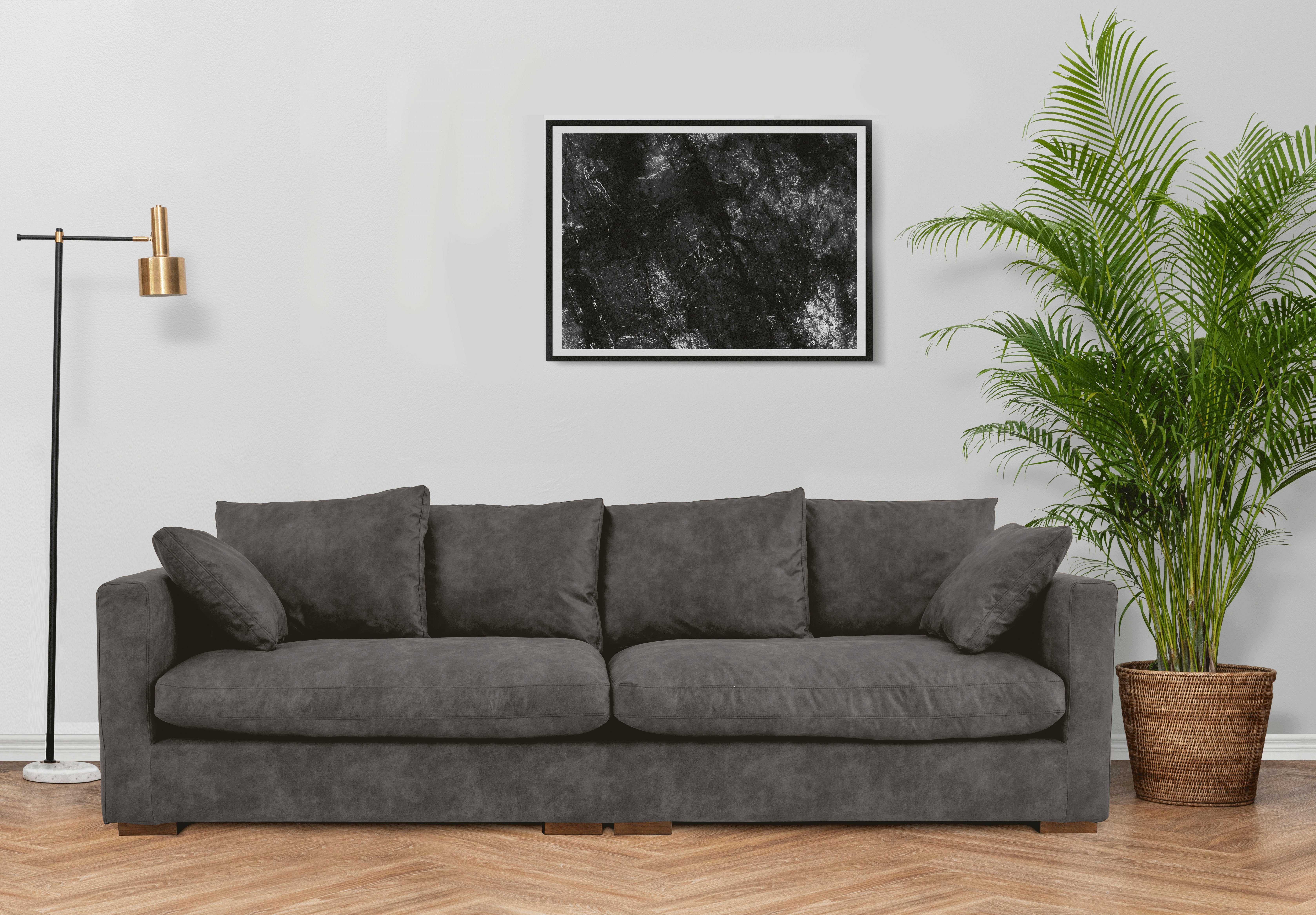 Home affaire Big-Sofa "Coray" extra weich und kuschelig, Füllung mit Federn günstig online kaufen