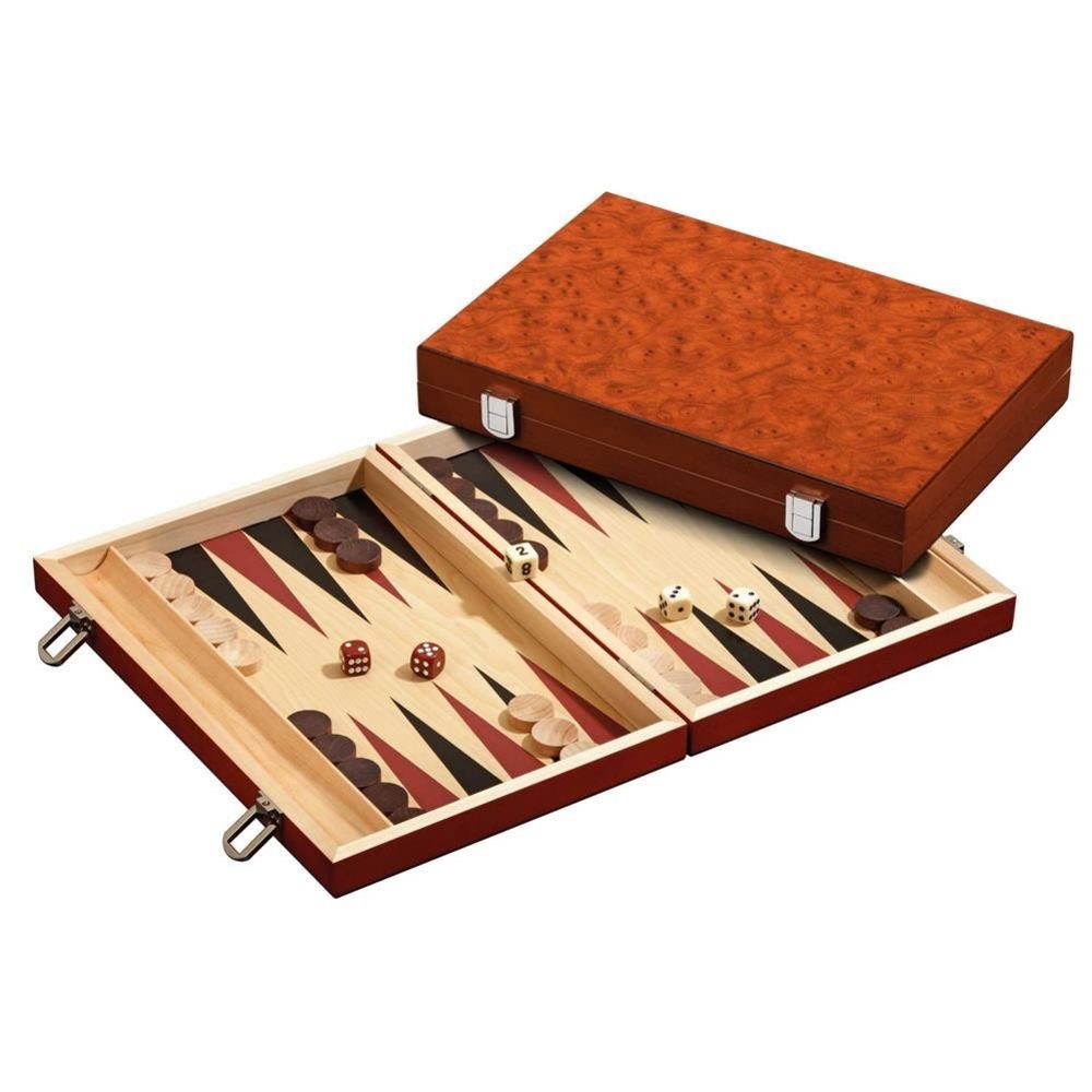 Philos Spiel Backgammon Pserimos Medium, Würfelspiel, Holz-Spielbrett