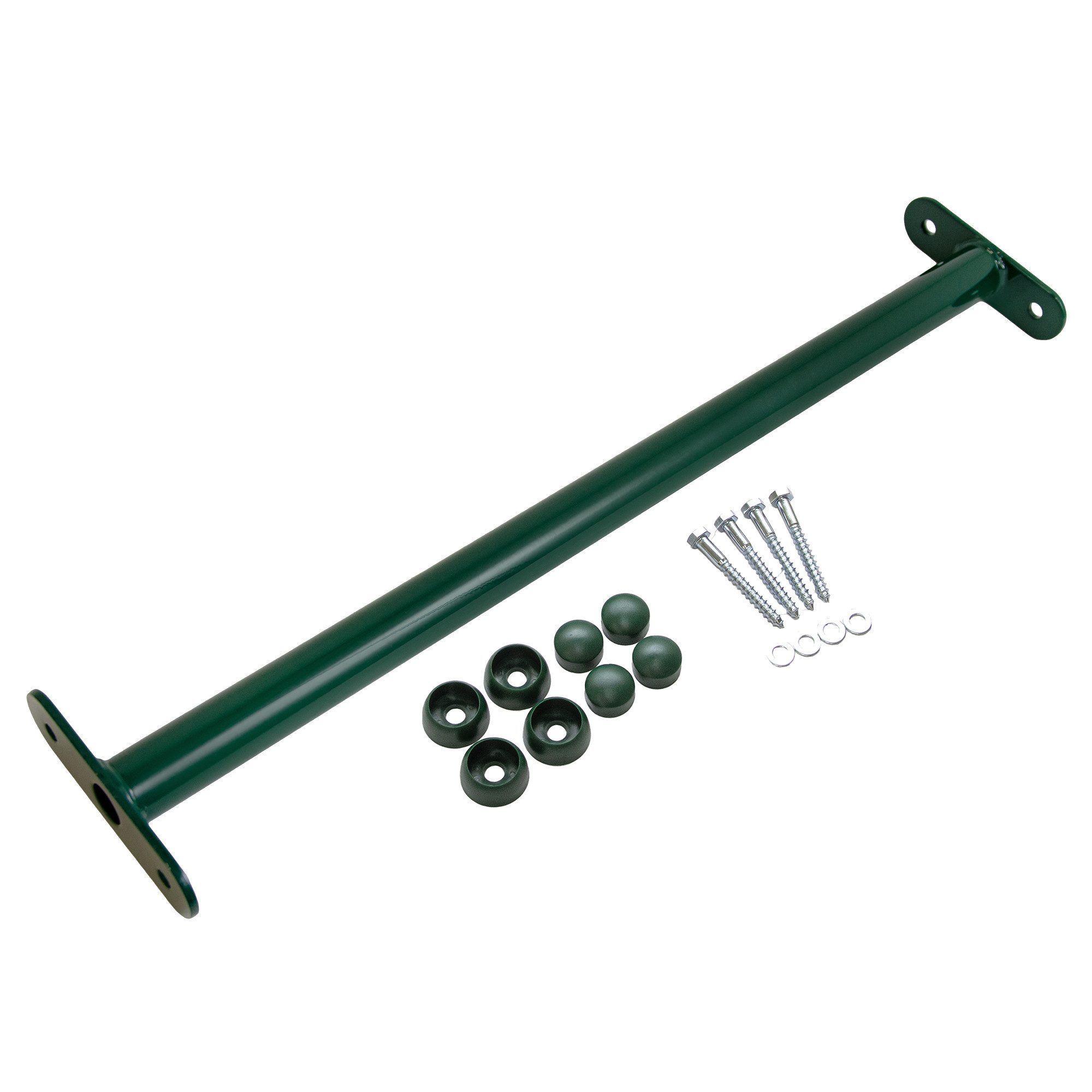 ROG-Gardenline Turnreck Reckstange Metall stabile Turnstange inklusive Montagematerial, (grün, 60 cm)