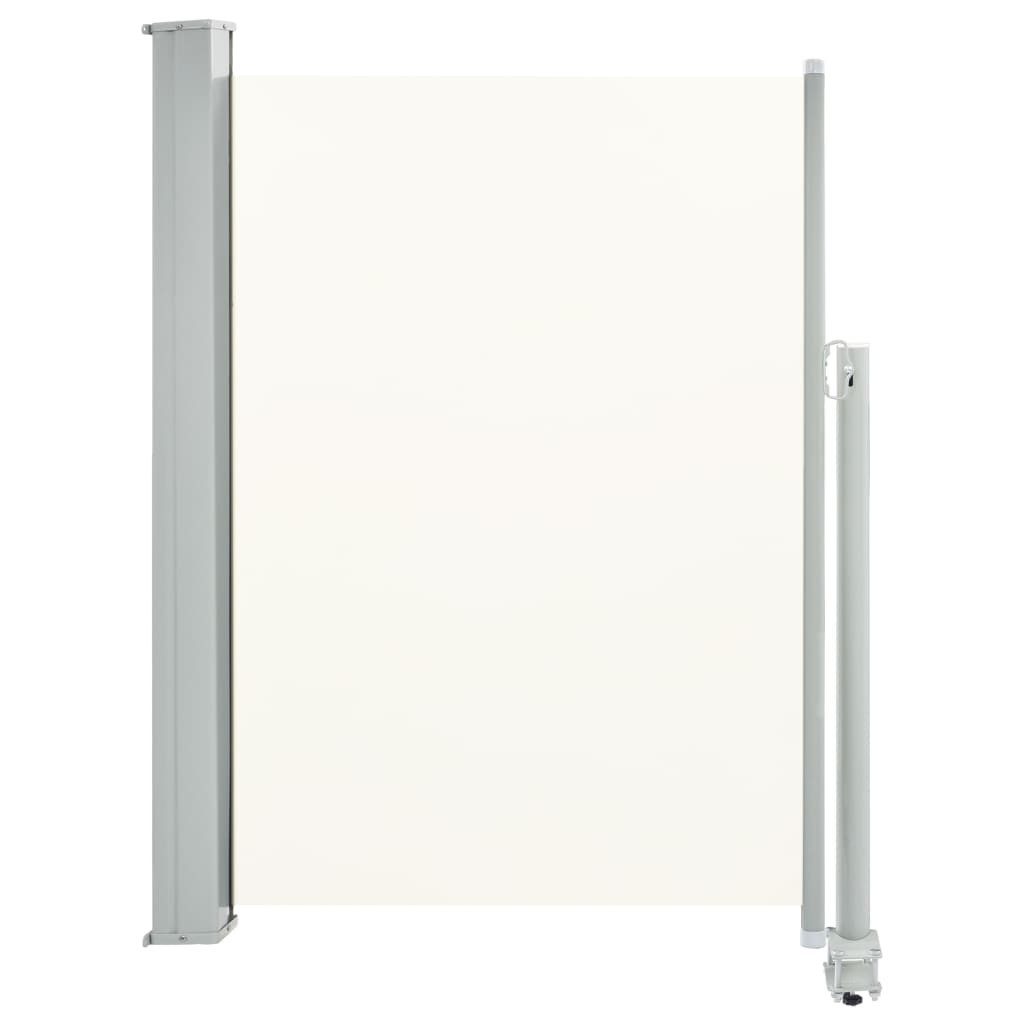 vidaXL Seitenmarkise 100 x 300 cm Ausziehbare Seitenmarkise 100x300 cm Creme Sichtschutz Wi