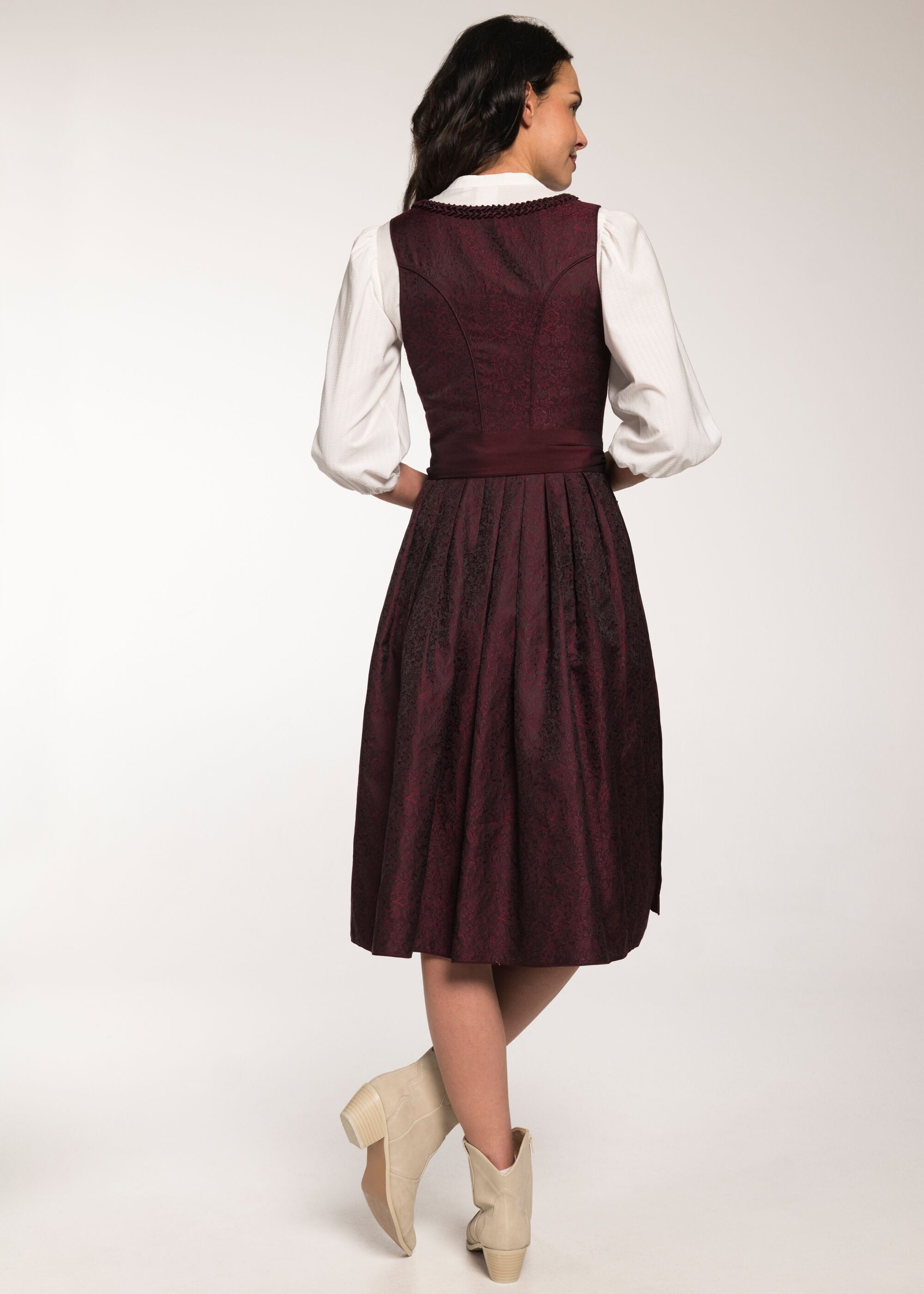 Spieth & Wensky Dirndl Gesia (1-tlg) glänzende Schürze