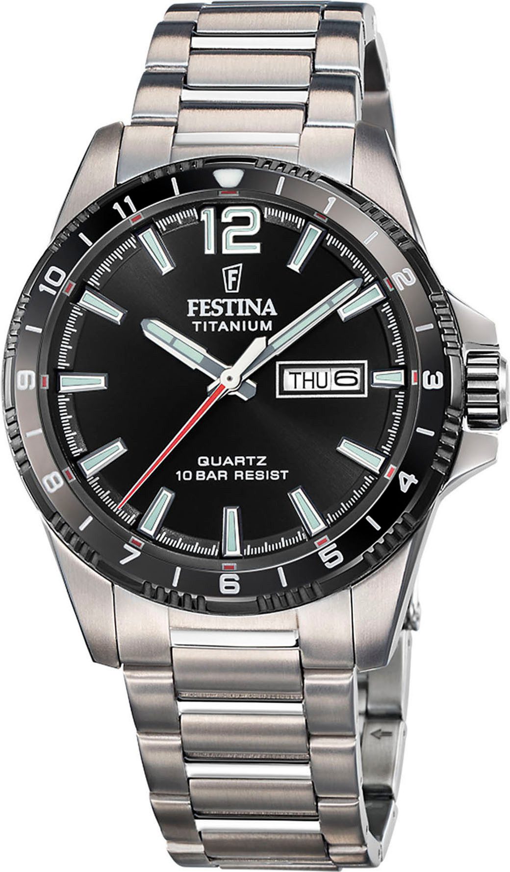 Festina Quarzuhr Calendario Titanium F20698/4, Armbanduhr, günstig online kaufen