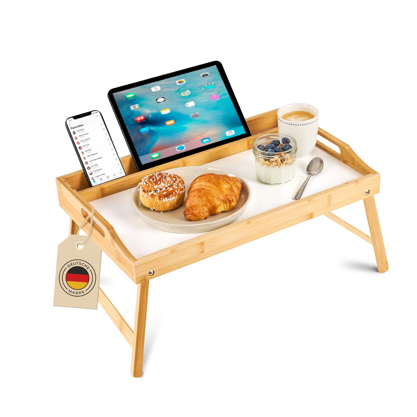 Blumtal Tabletttisch Betttablett aus Bambus mit günstig online kaufen