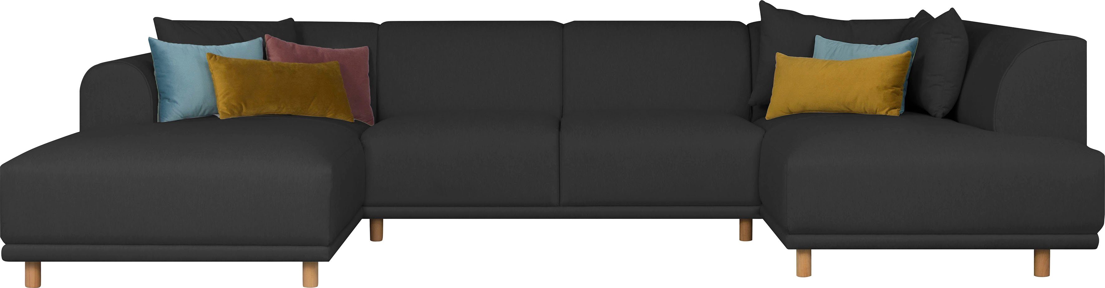 OTTO home Wohnlandschaft Maroon U-Form, in