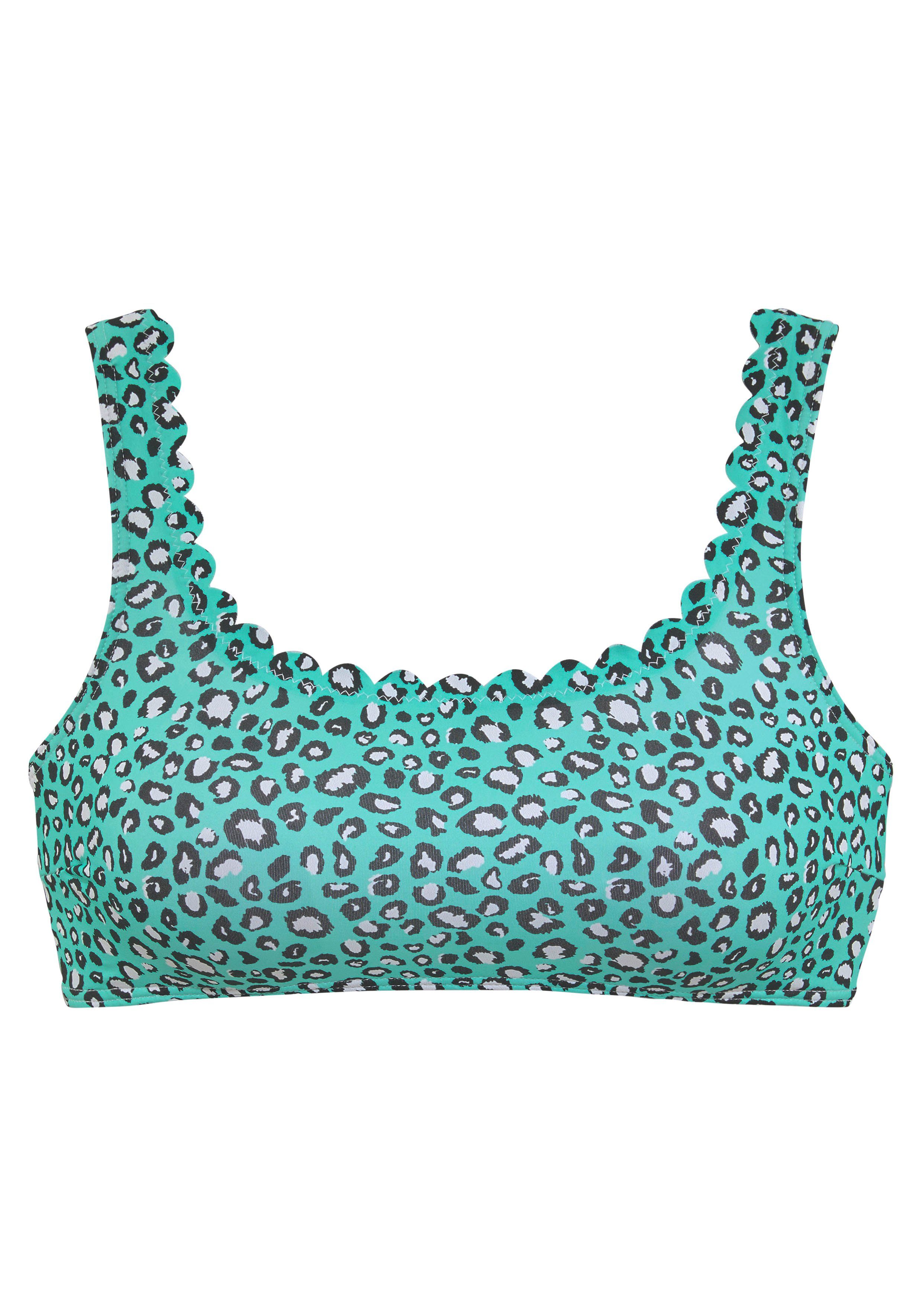 LASCANA Bustier-Bikini-Top, trendiger Stil, herausnehmbare Softcups günstig online kaufen