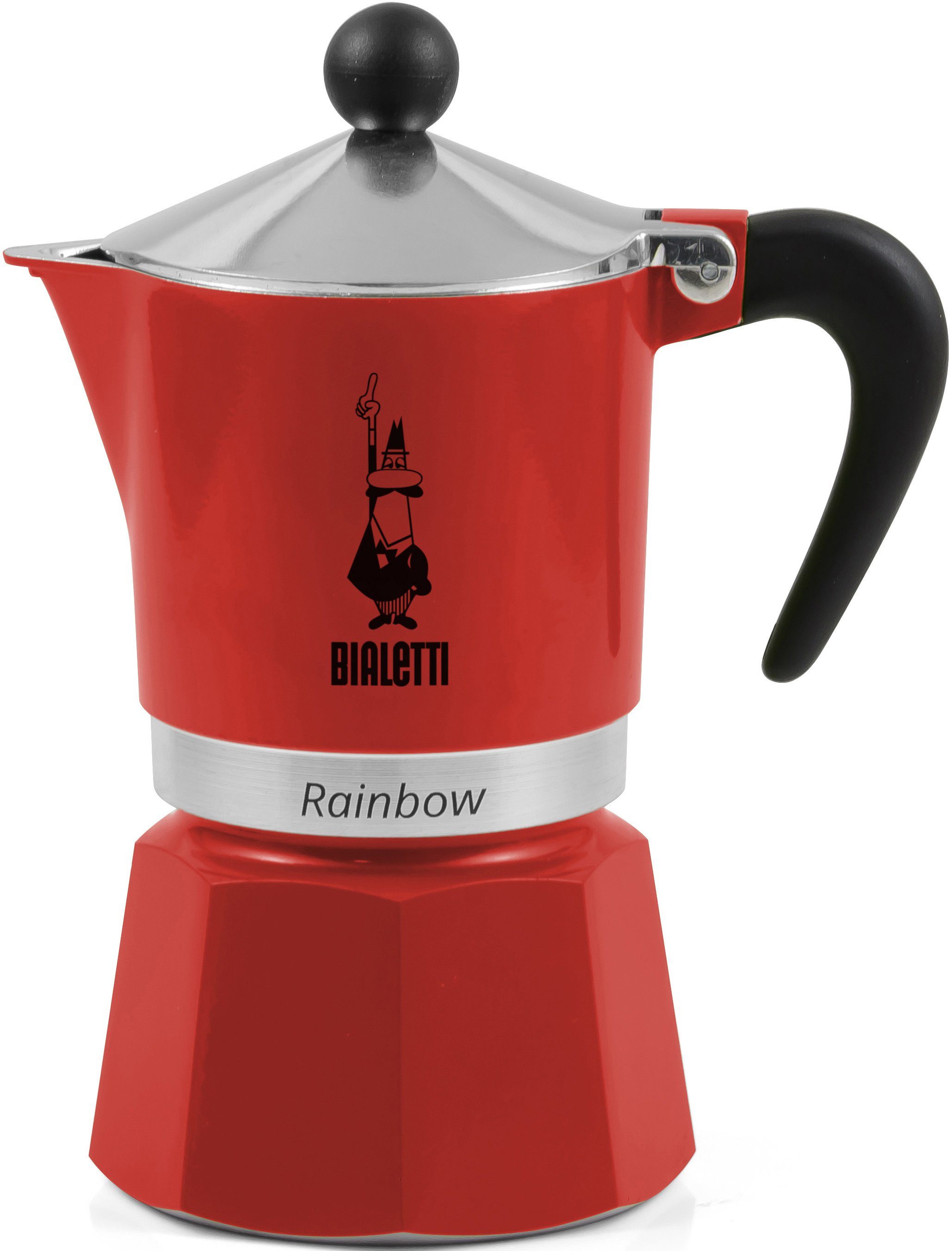 BIALETTI Espressokocher Rainbow, 0,13l Kaffeekanne, Aluminium