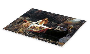 Posterlounge Poster John William Waterhouse, Die Dame von Shalott, Badezimmer Malerei