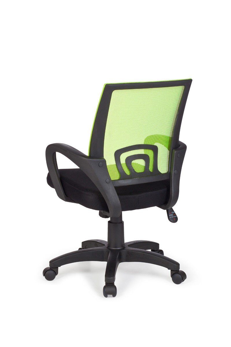 Schreibtischstuhl Drehstuhl SPM1.076 (Bürostuhl Amstyle mit Bürodrehstuhl Jugendstuhl Armlehne), Grün ergonomisch