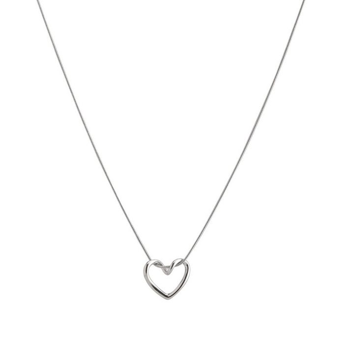 Housruse Charm-Kette Halskettenanhänger mit Herzausschnitt Paar Schlüsselbeinketten