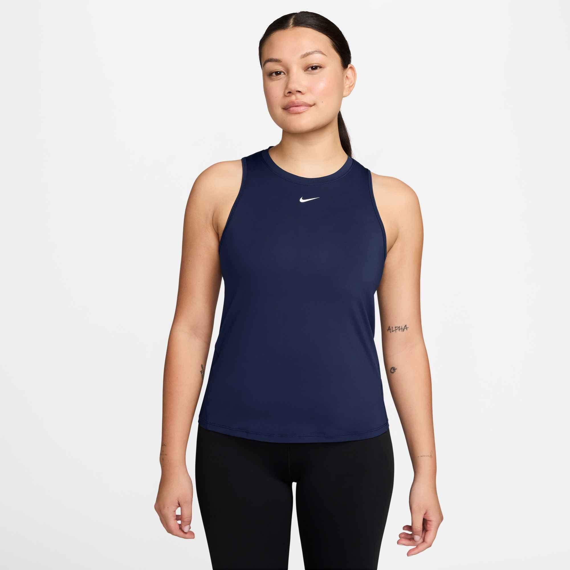 Nike Tanktop W NK ONE CLASSIC DF TANK mit Tanktop-Schnitt, aus Polyester und Elasthan, schweißableitend