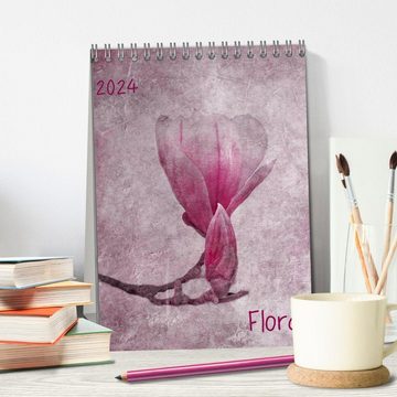 CALVENDO Wandkalender Flora (Tischkalender 2024 DIN A5 hoch), CALVENDO Monatskalender