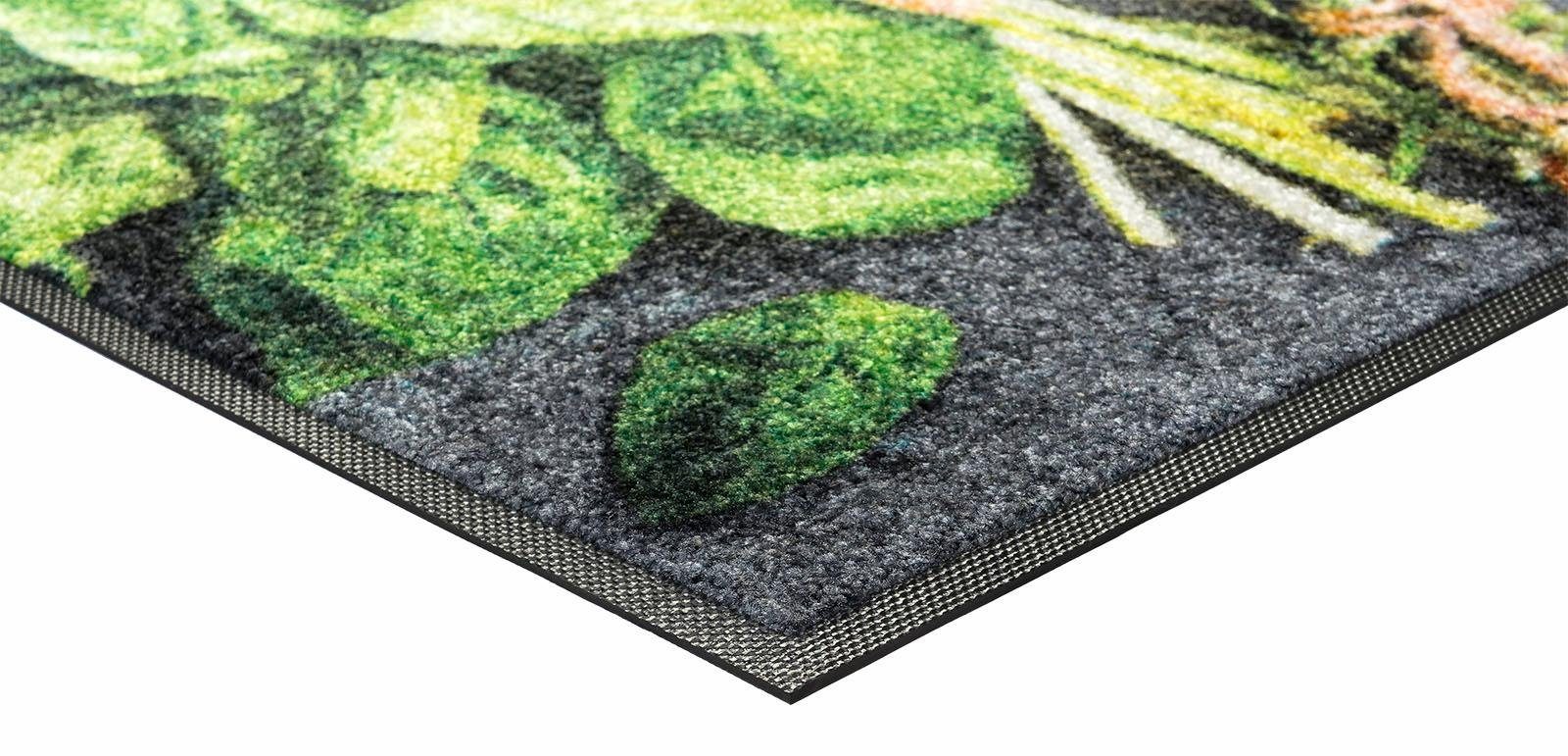 wash+dry by Kleen-Tex Küchenläufer Bon Appetit, rechteckig, Höhe: 7 mm, Motiv Kräuter, rutschhemmend, waschbar, Küche