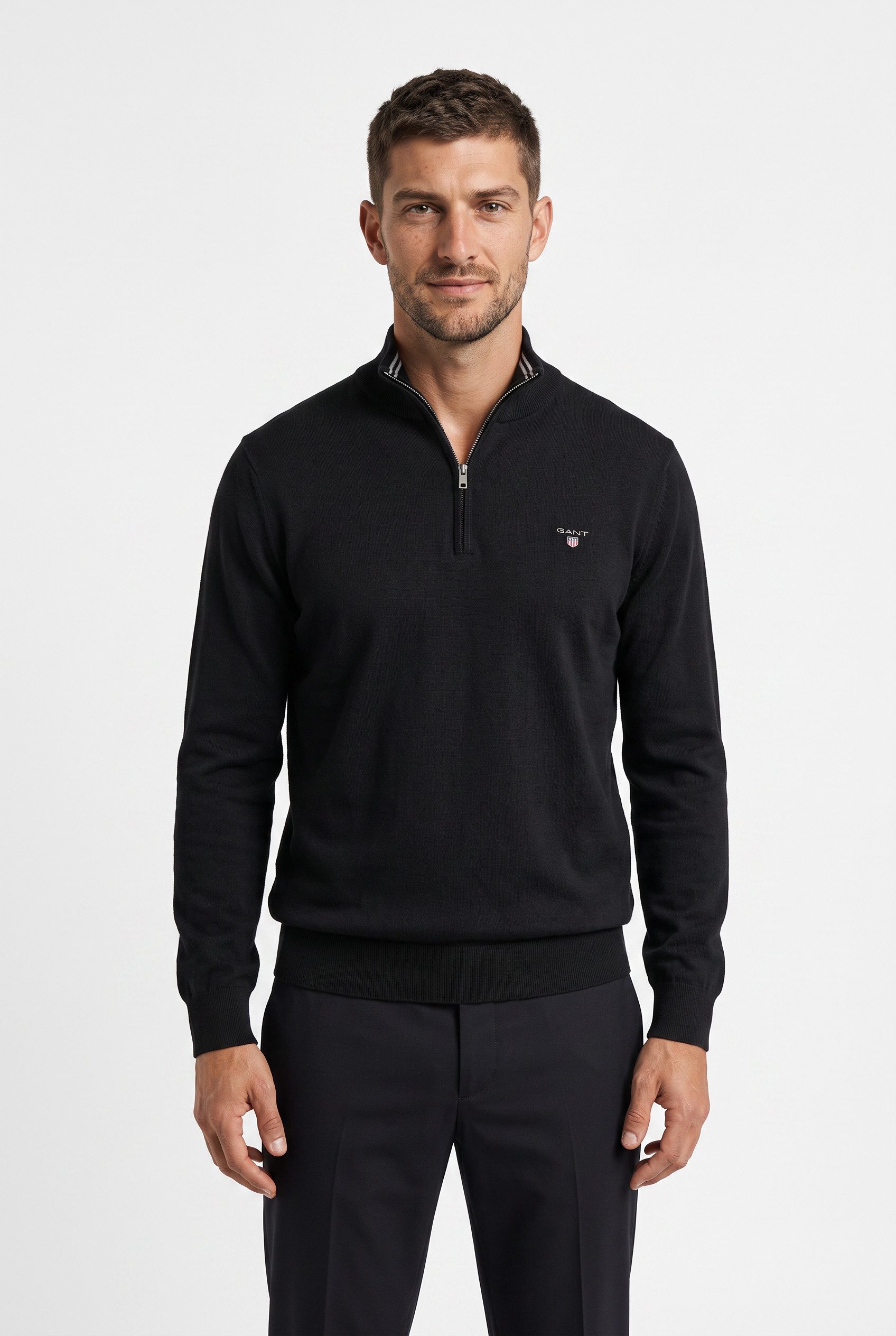 Gant Troyer CLASSIC COTTON HALF ZIP Regular fit mit Troyerkragen