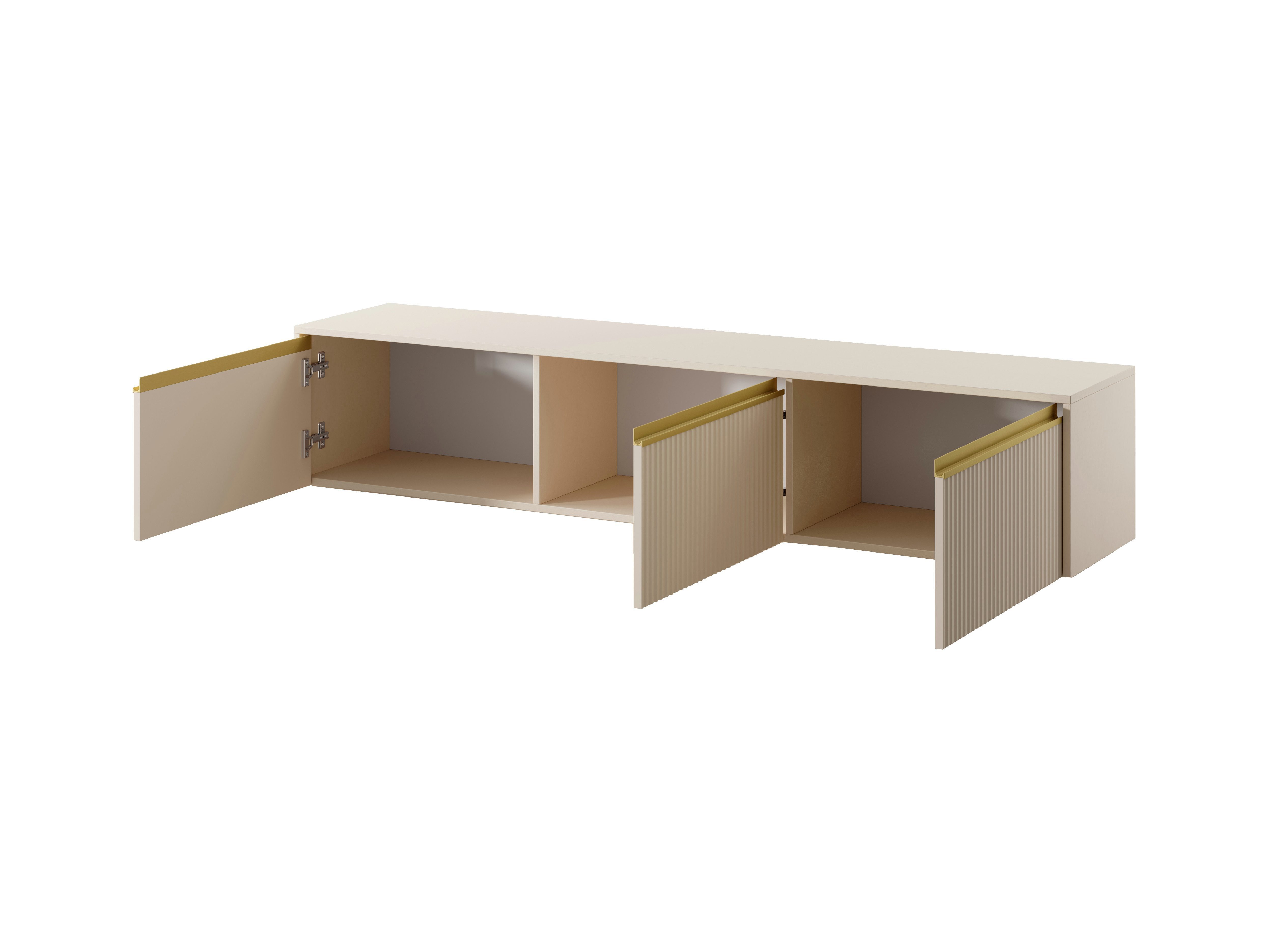 MOEBLO TV-Board Delu 180 (Eleganz und Vielseitigkeit für Ihr Wohnzimmer, stehend oder hängend, Lowboard Fernsehtisch TV-Bank TV Tisch Fernseher Tisch TV Möbel), (BxHxT):180x42x39 cm