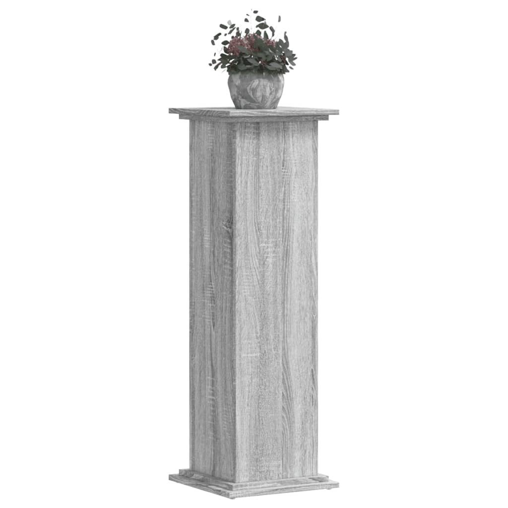 vidaXL Blumenständer Pflanzenständer Grau Sonoma 33x33x100 günstig online kaufen