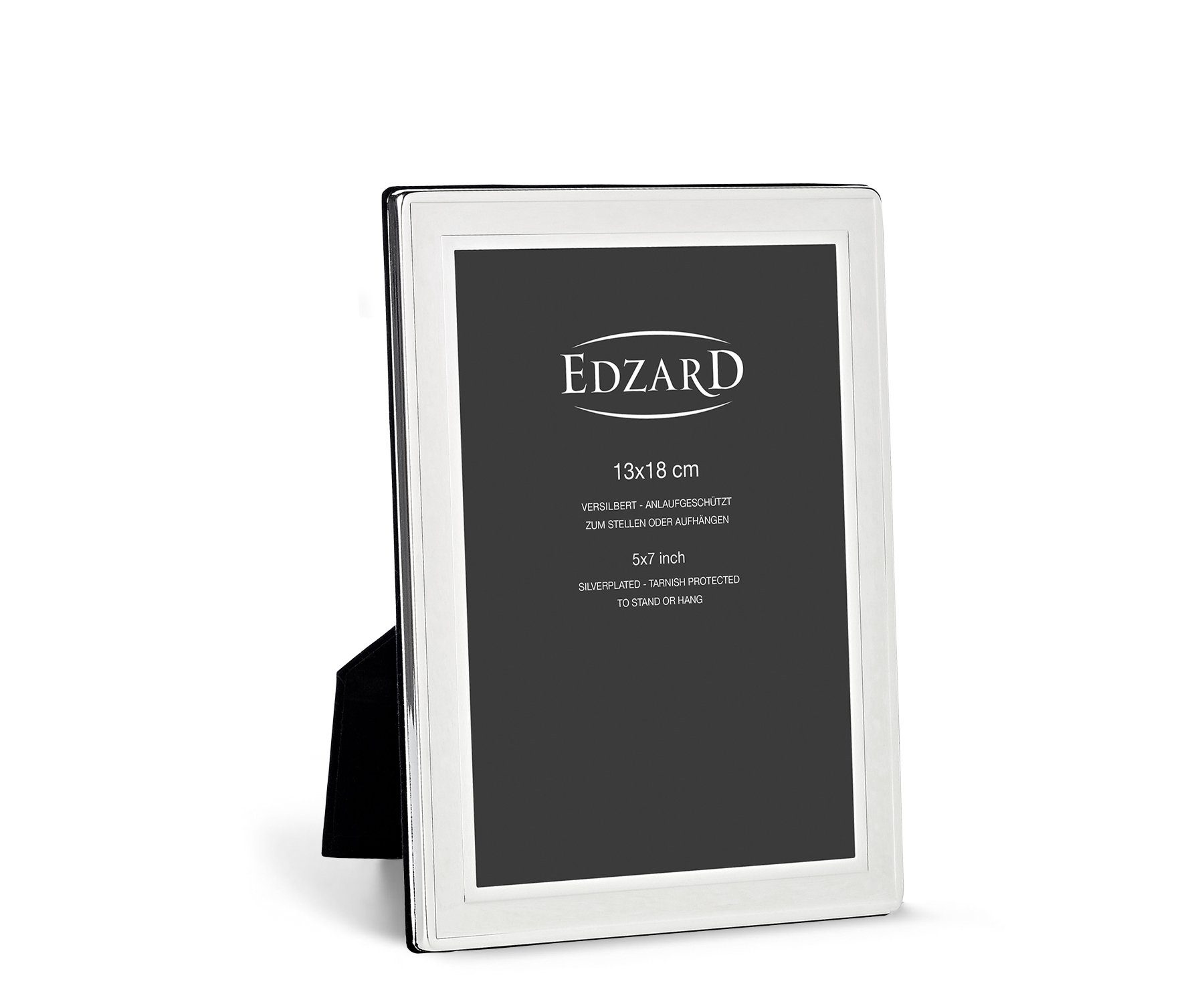 Beliebte Schnäppchen EDZARD Bilderrahmen Nardo, edel und anlaufgeschützt, cm für 13x18 Foto versilbert