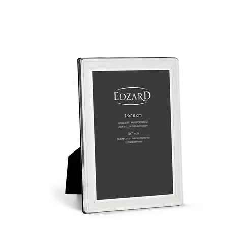 EDZARD Bilderrahmen Nardo, edel versilbert und anlaufgeschützt, für 13x18 cm Foto