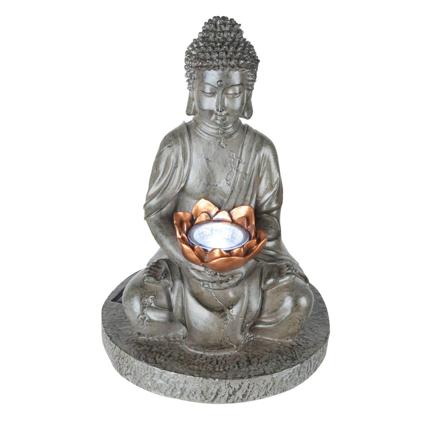 bmf-versand LED Solarleuchte Solarleuchte Garten Figur Solarlampe Buddha De günstig online kaufen