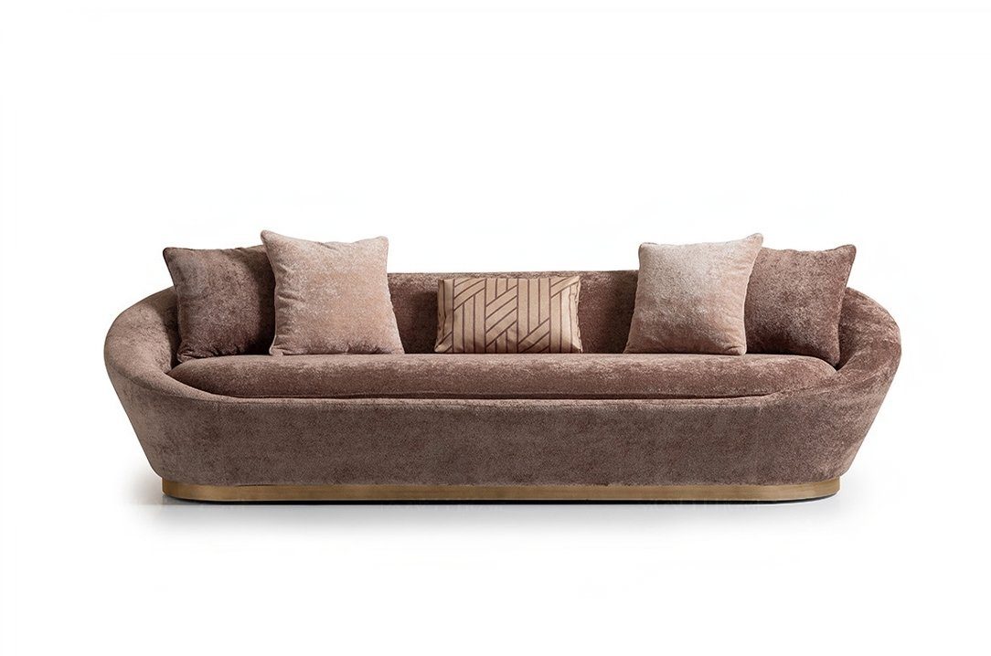 JVmoebel 3-Sitzer Beige Dreisitzer Sofa 3 Sitzer Luxus Polstersofa Couch, 1 Teile, Made in Europa