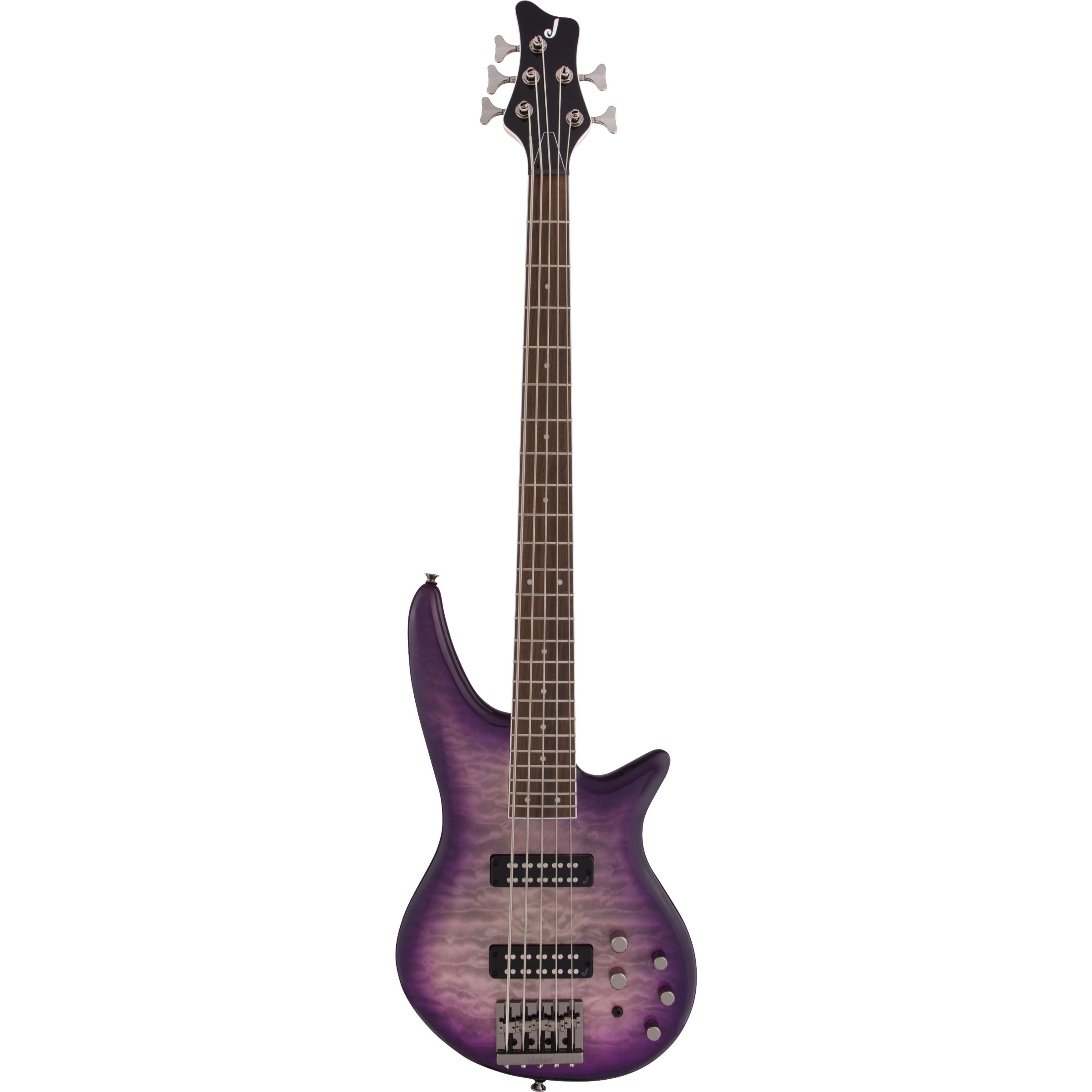 Jackson E-Bass, E-Bässe, 5-Saiter E-Bässe, JS Series Spectra Bass JS3QV Purple Phaze - E-Bass