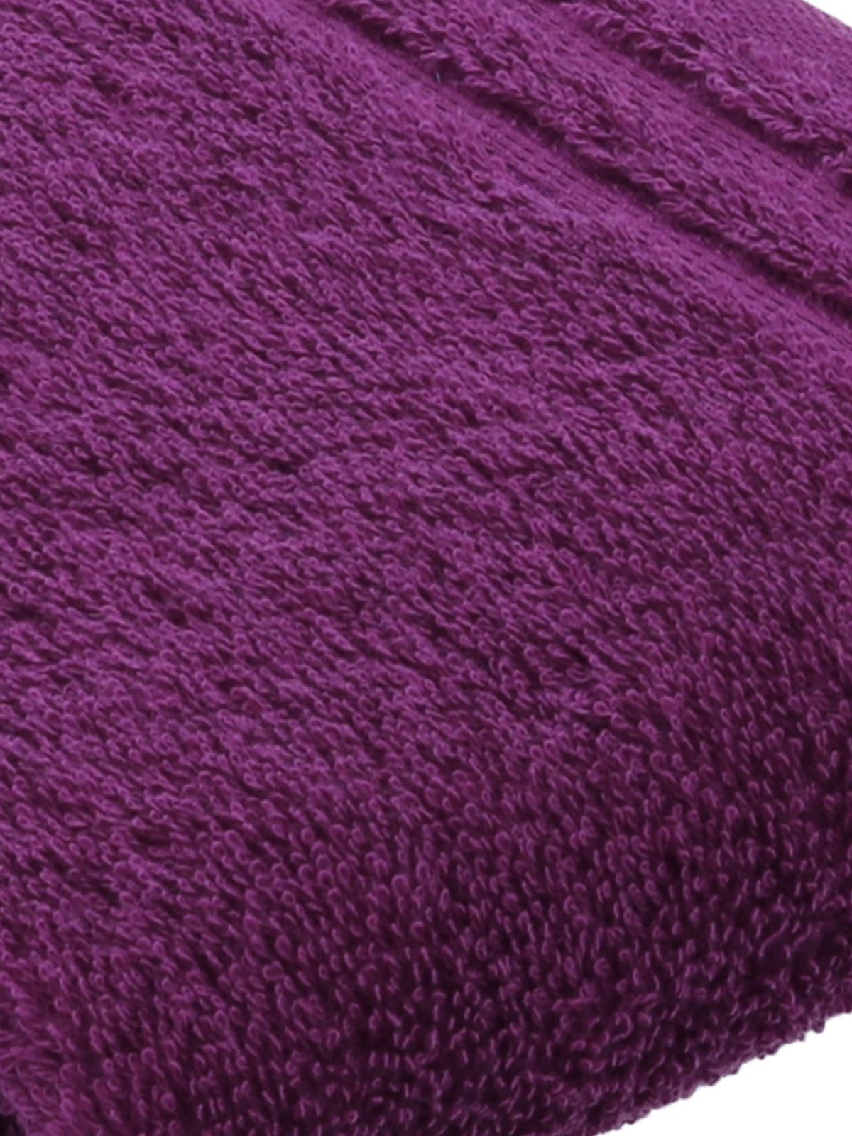 50 30 purple Gästetuch Vegan Frottier Pack cm Vossen Gästehandtücher feeling, Calypso (Spar-Set, 4er x 4-St),