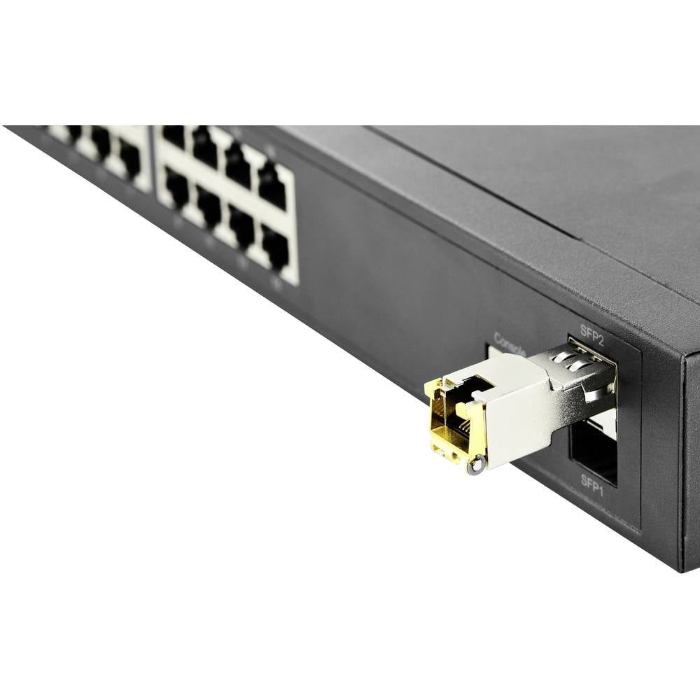 Digitus SFP+ 10G Kupfer Modul, bis zu 100m unterstützt 10G, 5G, 2.5G DN-81210 Netzwerk-Adapter