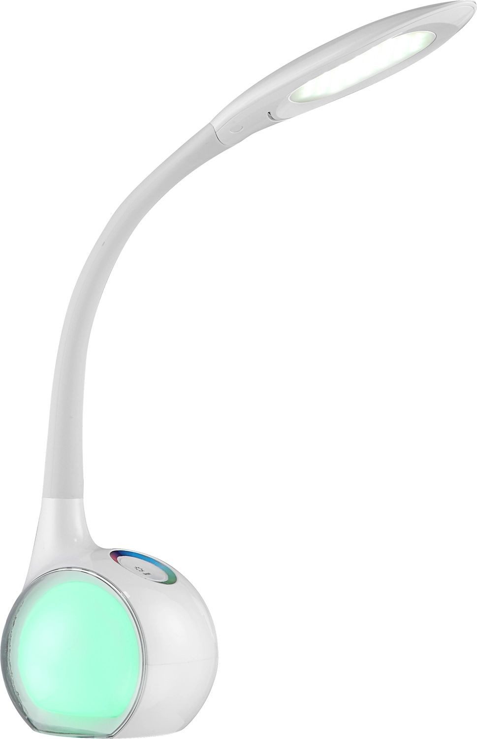 GLOBO LIGHTING LED Schreibtischlampe TARRON, Dimmfunktion, RGB, mehrere Helligkeitsstufen, LED fest integriert, Kaltweiß, Farbwechsel Rot-Grün-Blau, Tischleuchte, Büroleuchte
