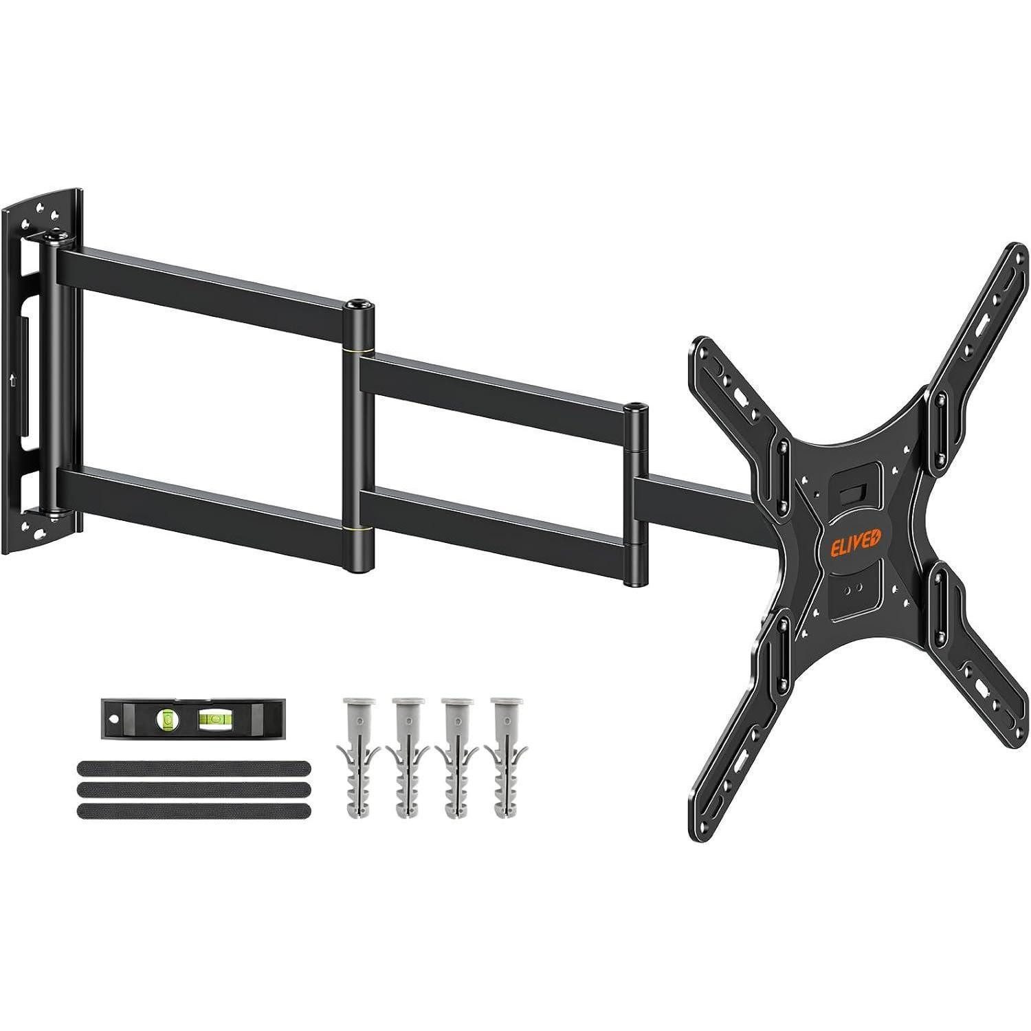 LuxusKollektion TV-Wandhalterung TV Wandhalterung Lang Arm 26-65 Zoll Ausziehbar VESA 400x400mm EV3018