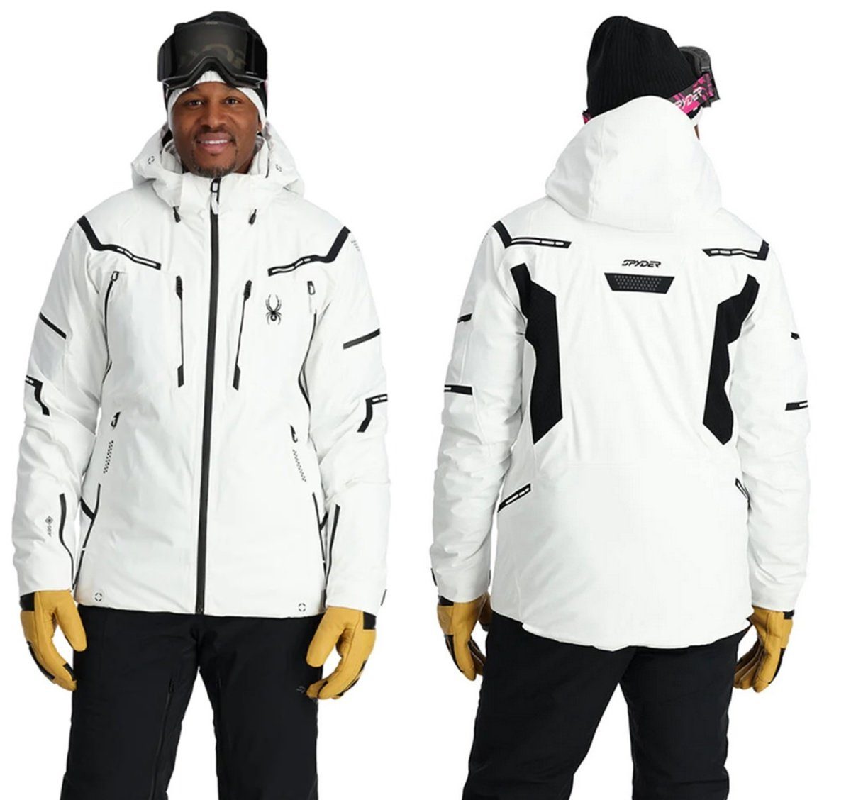 Spyder Skijacke Spyder Pinnacle GTX Herren Skijacke Winterjacke 38SA075315 100 White