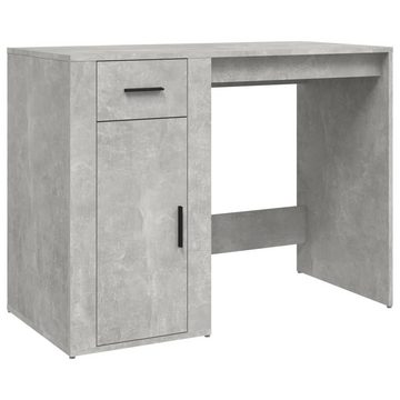 furnicato Schreibtisch Betongrau 100x49x75 cm Holzwerkstoff
